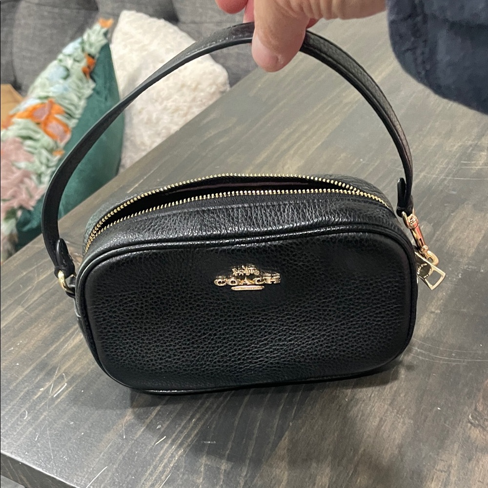 Coach Black Mini Purse/Wallet, adjustable strap- new without tags, never used